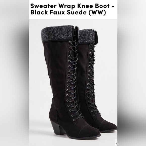 NWT Torrid faux Suede Knee High Boots - Picture 2 of 5